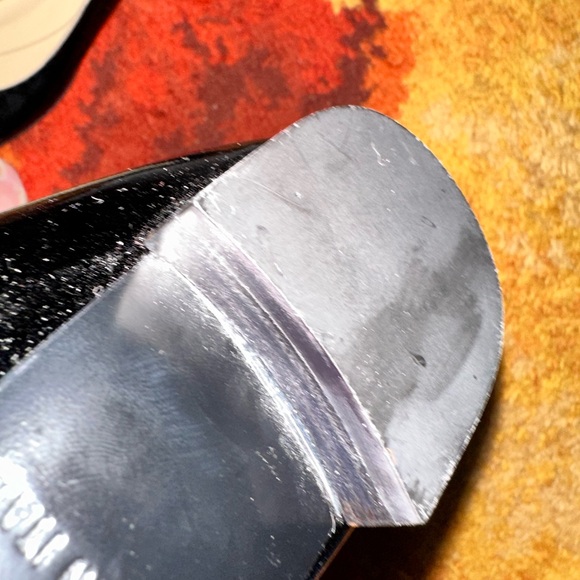 Kate Spade Black Patent Vilette Pearl Cluster Flats Shoes Cocktail 10M Italy - Picture 6 of 7